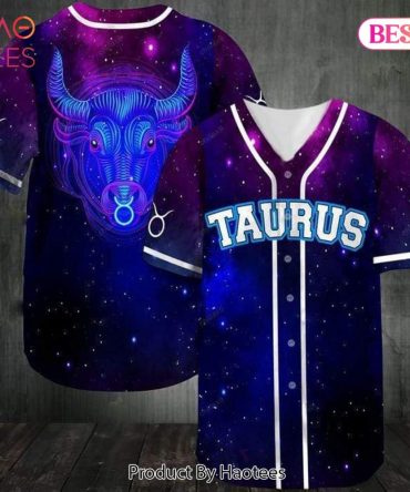 Cosmic Taurus Baseball Jersey - Zodiac Style Galaxy Design Shirt