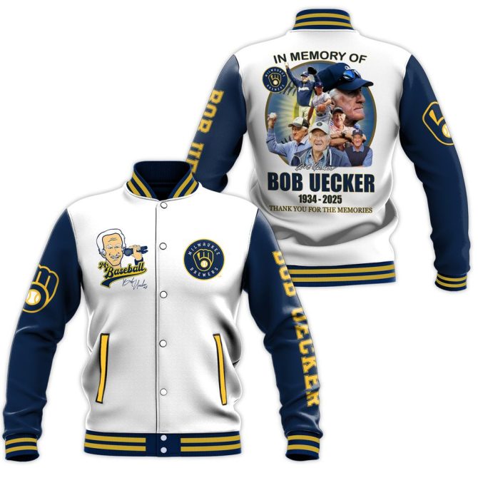 Bob Uecker Tribute Jacket - Milwaukee Brewers Baseball Memorabilia - Limited Edition