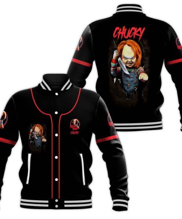Chucky Horror Movie Varsity Jacket – Premium Unisex Halloween Apparel
