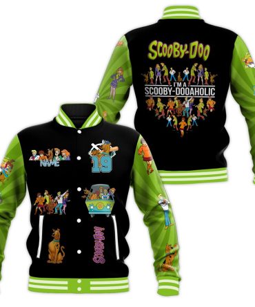 Scooby-Doo Customizable Varsity Jacket - Vibrant Cartoon Design For Fans