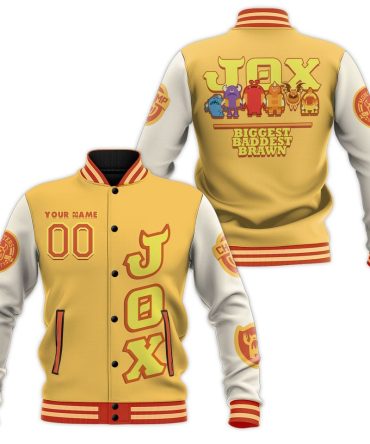 Custom Jox Varsity Jacket – Stylish Yellow & White Design For Champions