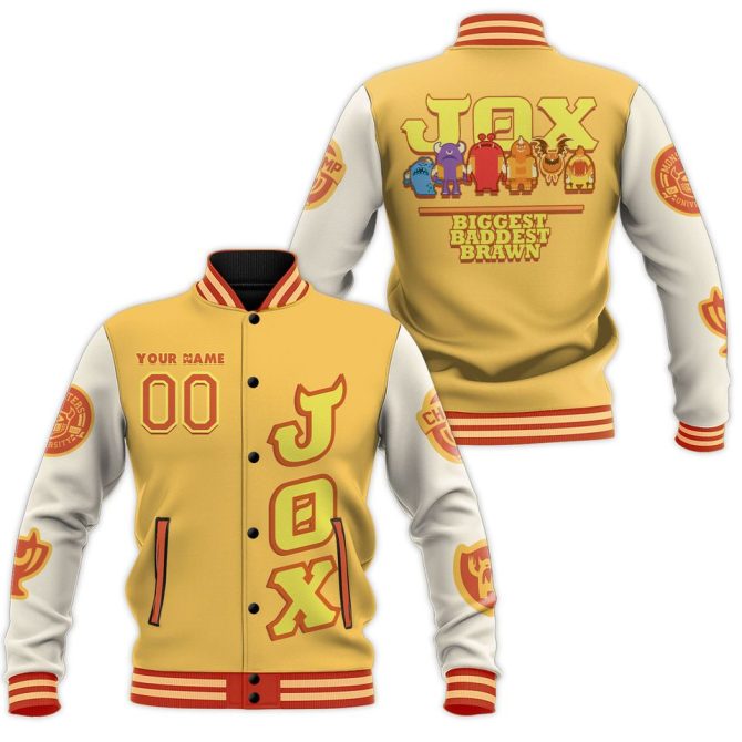 Custom Jox Varsity Jacket – Stylish Yellow & White Design For Champions