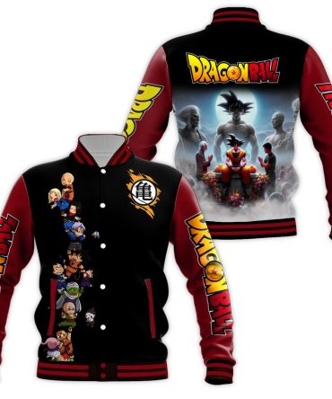 Dragon Ball Z Anime Varsity Jacket - Stylish & Iconic Design For Fans - Perfect Gift!