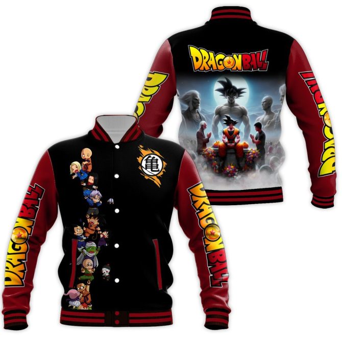 Dragon Ball Z Anime Varsity Jacket - Stylish & Iconic Design For Fans - Perfect Gift!
