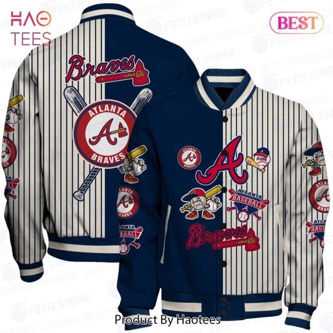 Atlanta Braves Varsity Jacket - Vintage Style Baseball Fan Gear By Haotees