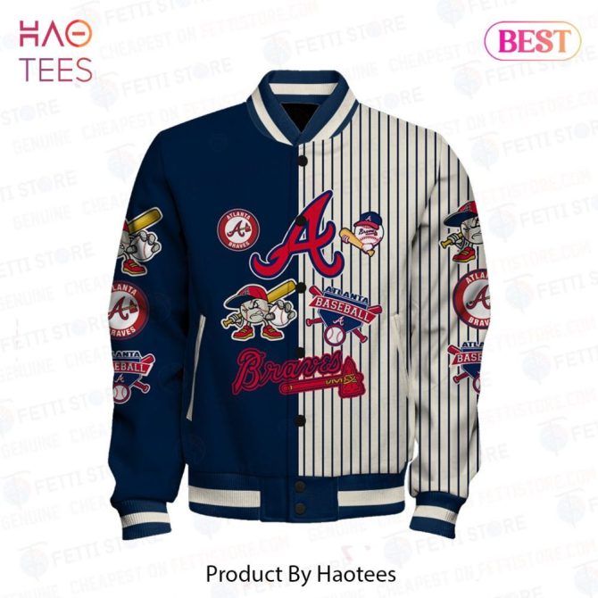 Atlanta Braves Varsity Jacket - Vintage Style Baseball Fan Gear By Haotees - Image 2