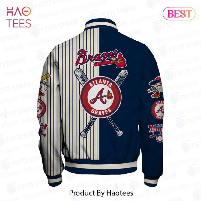 Atlanta Braves Varsity Jacket - Vintage Style Baseball Fan Gear By Haotees - Image 3