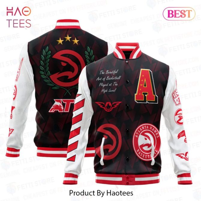 Atlanta Hawks Varsity Jacket - Premium Basketball Fan Gear By Haotees