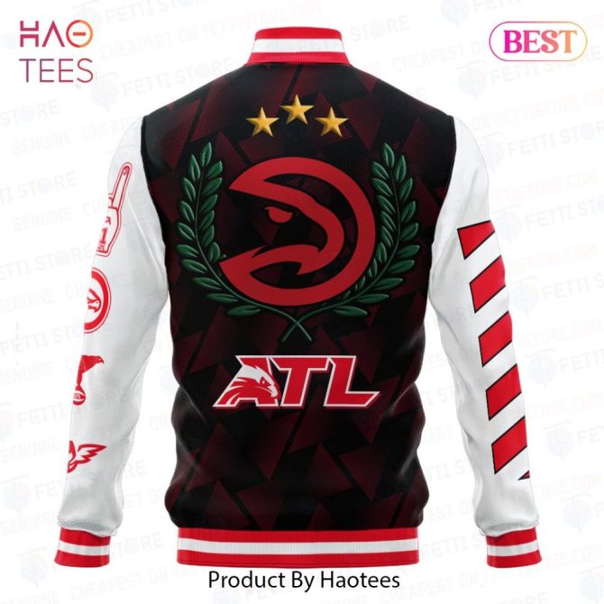 Atlanta Hawks Varsity Jacket - Premium Basketball Fan Gear By Haotees - Image 3