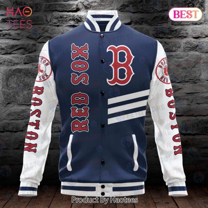 Boston Red Sox Varsity Jacket - Stylish Retro Baseball Fan Apparel - Image 2