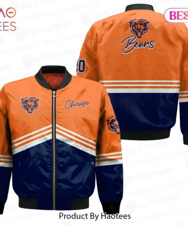 New Chicago Bearsnational Football League Aop Bomber Jacket