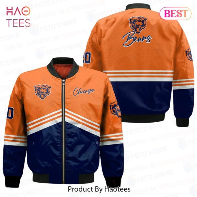 New Chicago Bearsnational Football League Aop Bomber Jacket