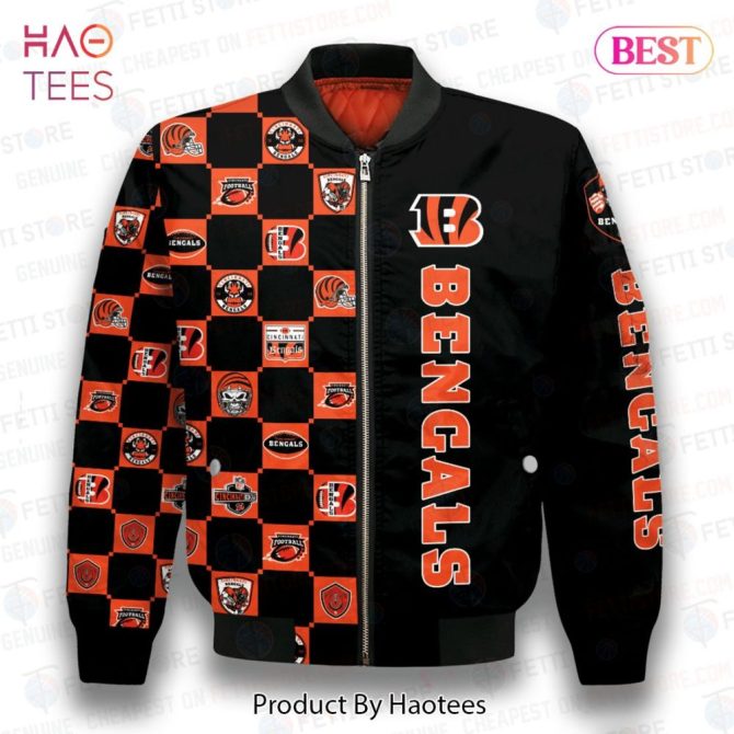 New Cincinnati Bengals Nfl   Unisex Aop Bomber Jacket - Image 2