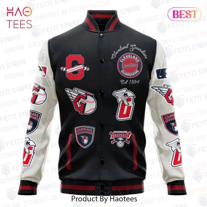 Cleveland Guardians Vintage Varsity Jacket – Stylish Fan Apparel By Haotees - Image 2