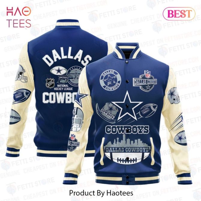 Dallas Cowboys Varsity Jacket - Premium Nfl Fan Gear By Haotees