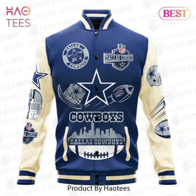 Dallas Cowboys Varsity Jacket - Premium Nfl Fan Gear By Haotees - Image 2