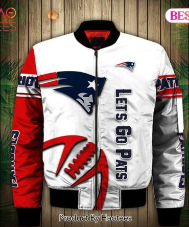 New Fashion   New England Patriots Bomber Jacket Graphic Balls Gift For Fans