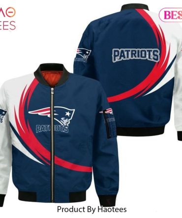 New Fashion   New England Patriots Bomber Jacket Graphic Curve