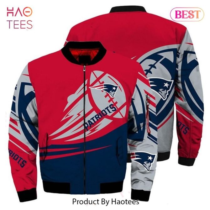New Fashion   New England Patriots Bomber Jacket Graphic Ultra-Balls