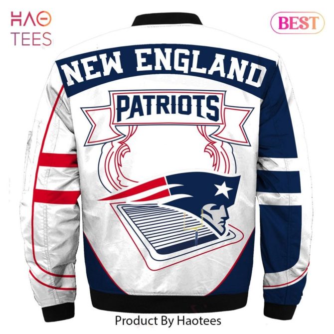 New Fashion   New England Patriots Bomber Jacket Winter Coat Gift For Men - Image 2