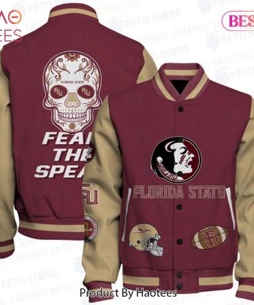 Florida State Varsity Jacket - Fear The Spear Design, Perfect For Fans!