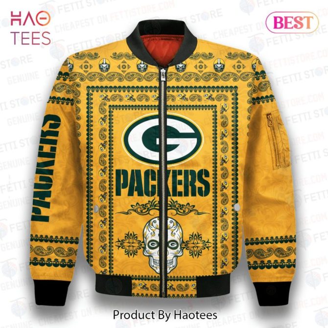 New Green Bay Packers Classic Pattern Nfl 3D Bomber Jacket - Image 2