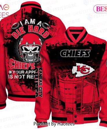 Die Hard Chiefs Fan Varsity Jacket - Bold Red Design For True Supporters