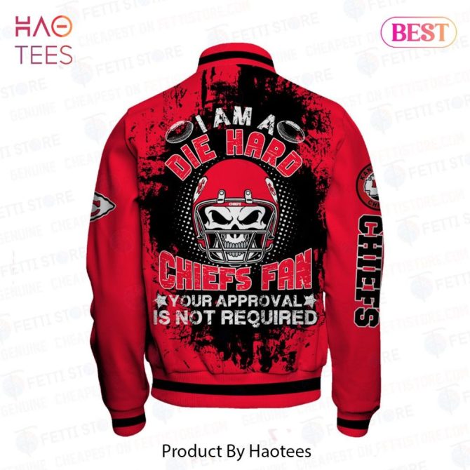 Die Hard Chiefs Fan Varsity Jacket - Bold Red Design For True Supporters - Image 3