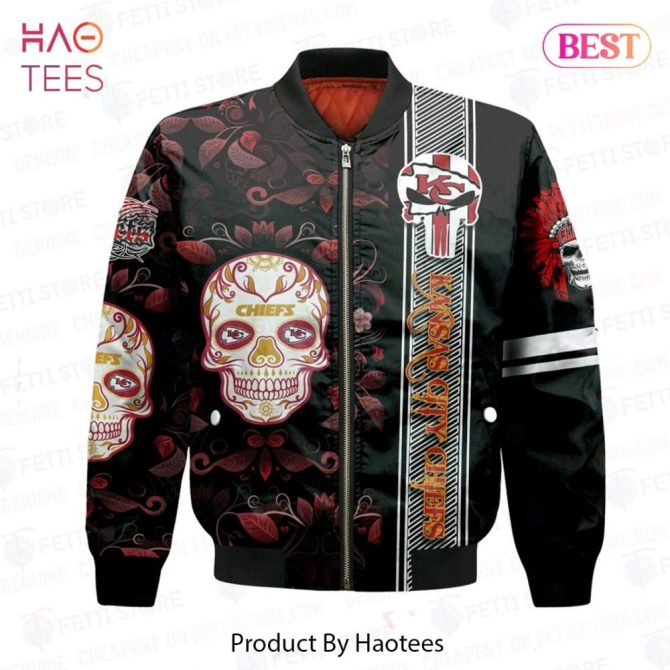 New Kansas City Chiefsnational Football League Aop Bomber Jacket - Image 2