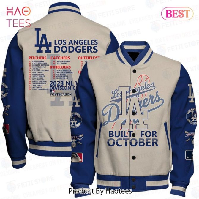 Los Angeles Dodgers 2023 Nl Division Champs Varsity Jacket - Limited Edition Fan Gear