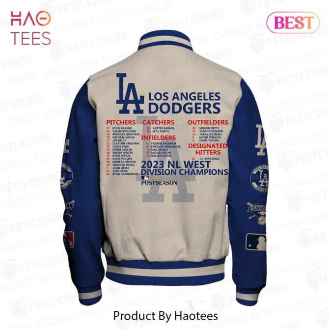 Los Angeles Dodgers 2023 Nl Division Champs Varsity Jacket - Limited Edition Fan Gear - Image 3