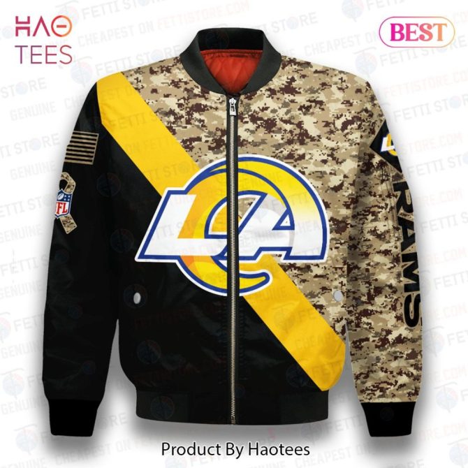New Los Angeles Ramsnational Football League Aop Bomber Jacket - Image 2