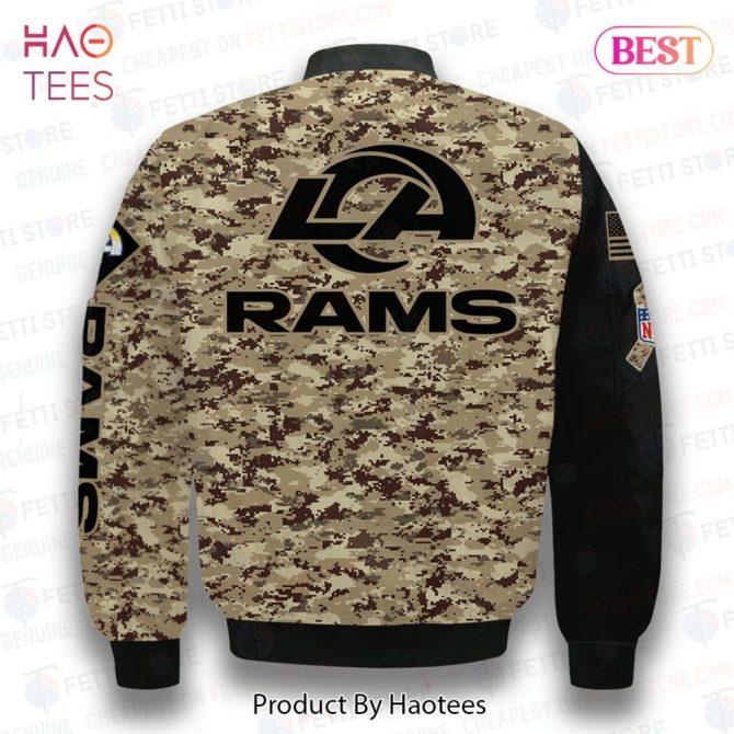 New Los Angeles Ramsnational Football League Aop Bomber Jacket - Image 3
