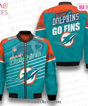 New Miami Dolphins National Football League 3D Bomber Jacket