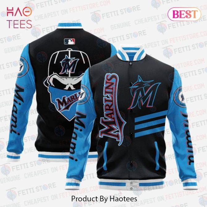 Miami Marlins Varsity Jacket - Stylish Mlb Team Apparel By Haotees