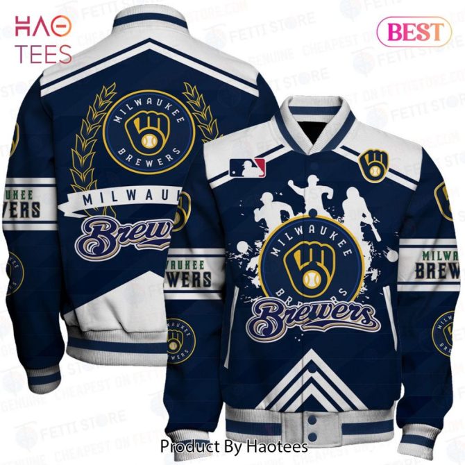 Milwaukee Brewers Varsity Jacket - Stylish Mlb Fan Gear For Men & Women