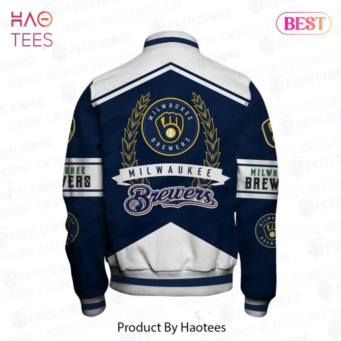 Milwaukee Brewers Varsity Jacket - Stylish Mlb Fan Gear For Men & Women - Image 3