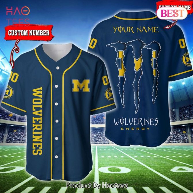 Custom Wolverines Baseball Jersey - Personalized Name & Number - Haotees Sportswear