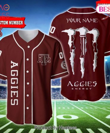 Custom Aggies Energy Jersey – Personalize Name & Number, Perfect For Fans!