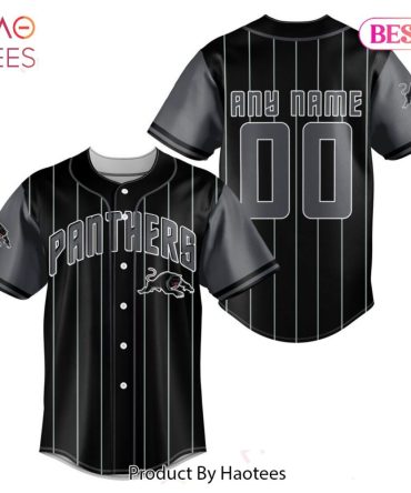 Customizable Black Panthers Baseball Jersey - Add Any Name & Number - Perfect Gift!