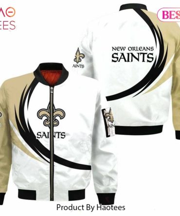 New Fashion   New Orleans Saints Bomber Jacket Graphic Curve