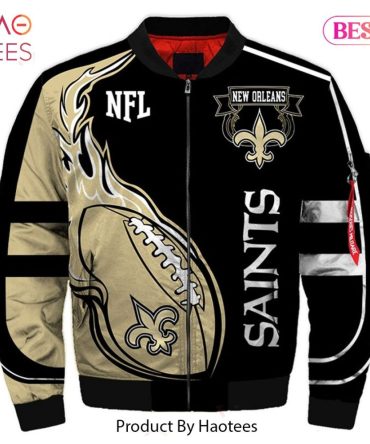 New Fashion   New Orleans Saints Bomber Jacket Winter Coat Gift For Men