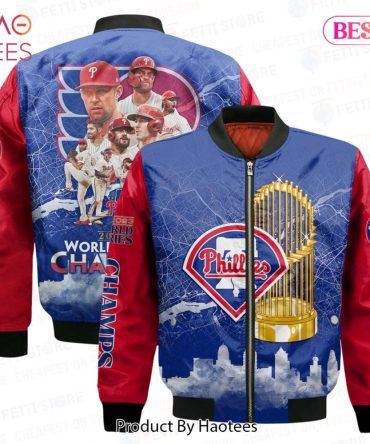 New Philadelphia Philliesmajor League Baseball Aop Bomber Jacket
