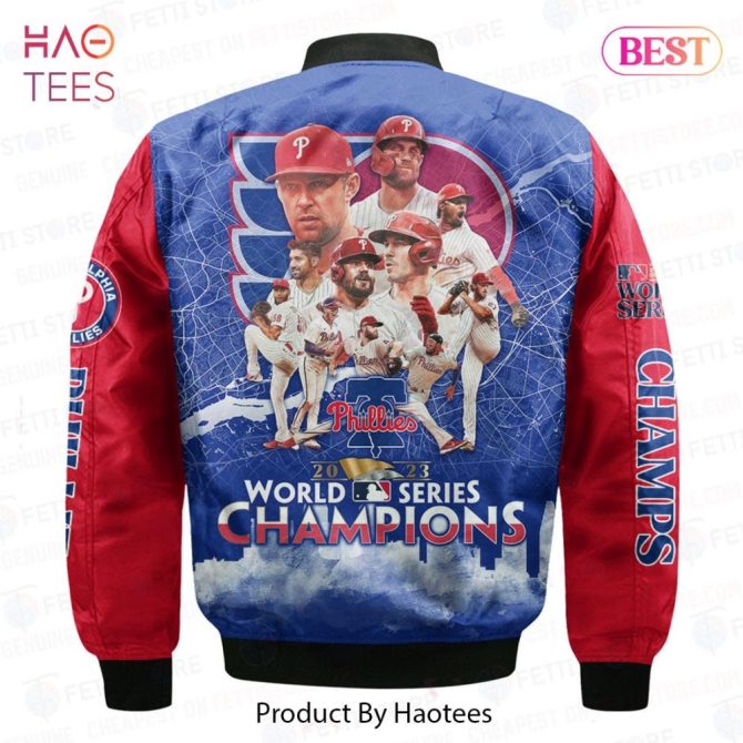 New Philadelphia Philliesmajor League Baseball Aop Bomber Jacket - Image 3