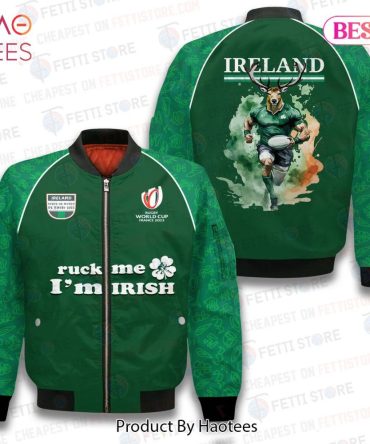 New Rugby World Cup   Ireland   3D Bomber Jacket