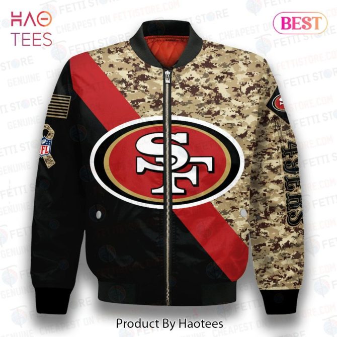 New San Francisco 49Ersnational Football League Aop Bomber Jacket - Image 2