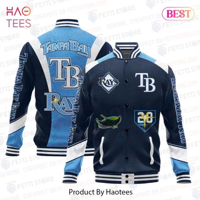 Men'S Tampa Bay Rays Varsity Jacket - Stylish Mlb Fan Gear By Haotees