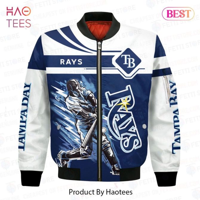New Tampa Bay Rays Pattern Mlb 3D Bomber Jacket - Image 2