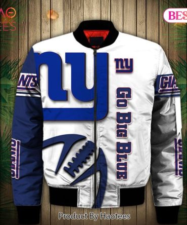 New Fashion   New York Giants Bomber Jacket Graphic Balls Gift For Fans