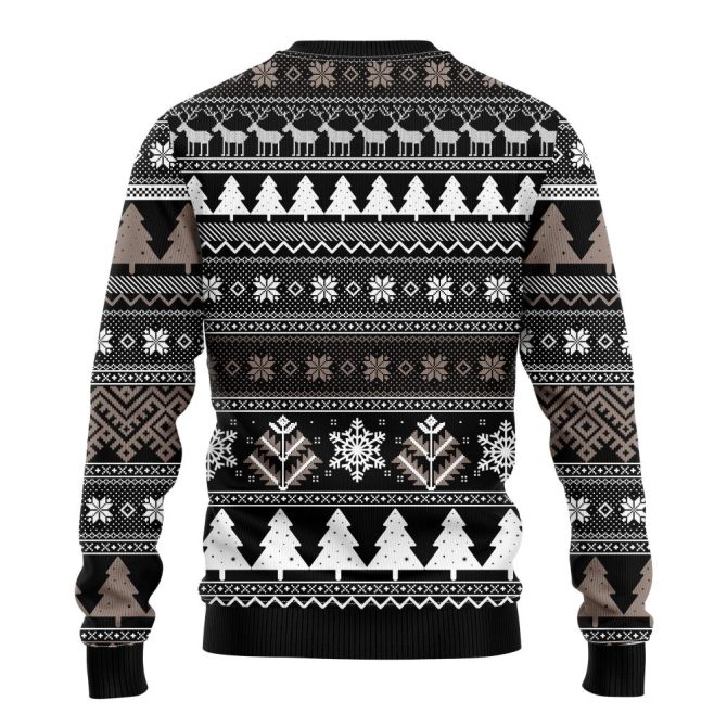 B&W Nightmare Before 2023 Ugly Christmas Sweater Amazing Gift Idea Thanksgiving Gift - Image 2